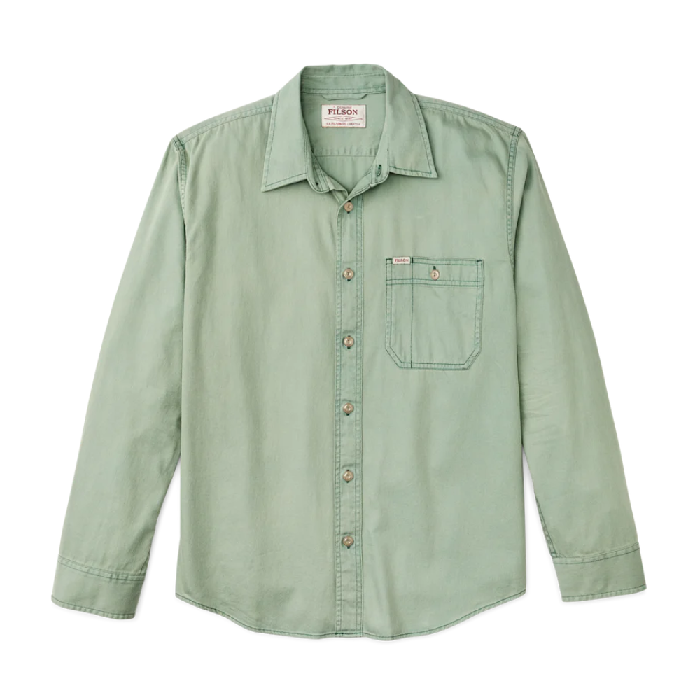 Camisa Shipwright Fine Twill Flint Green Filson Outbrands – OutBrands