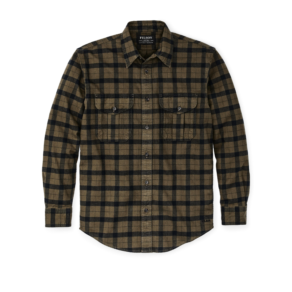 【美品】LIDNM PREMIUM SHETLAND ALASKAN SHIRT Camisa Franela Alaskan Guide Shirt Heather Gray Black Filson