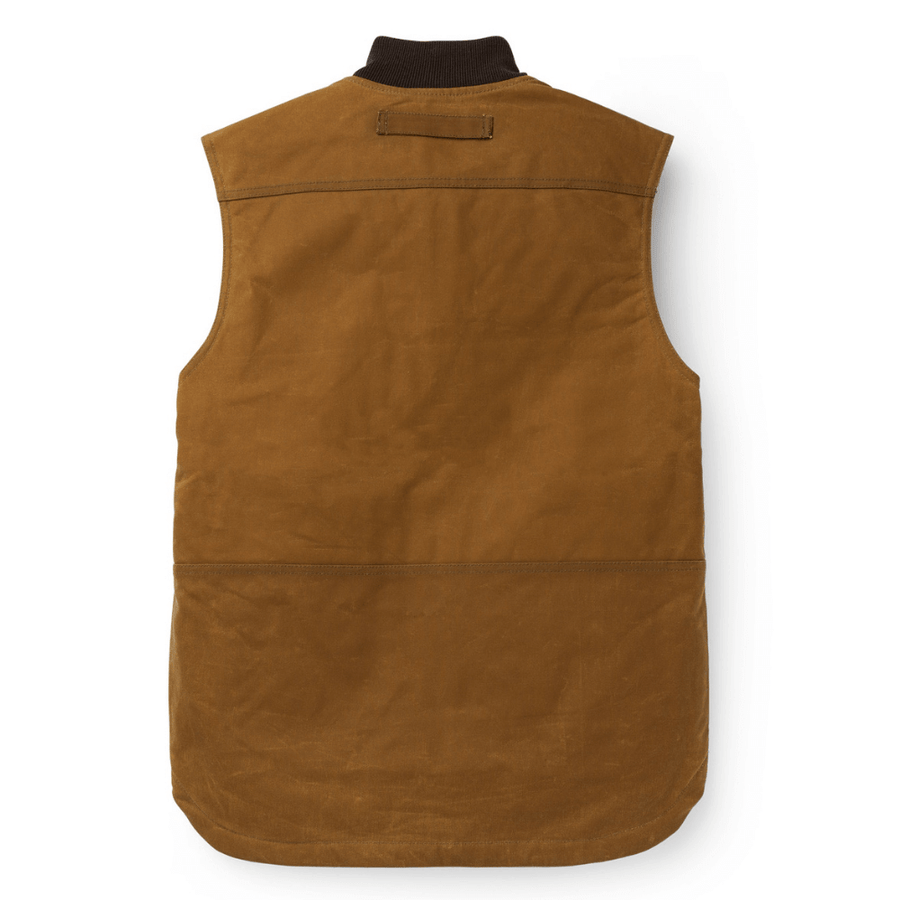 Tin Cloth Insulated Work Vest Dark Tan Filson Outbrands