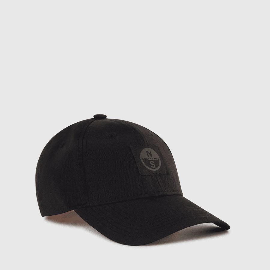 Baseball Cotton Cap Recycled Nylon Black