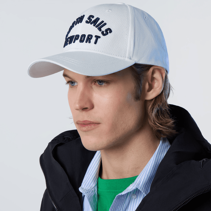 Baseball Cotton Cap Newport White