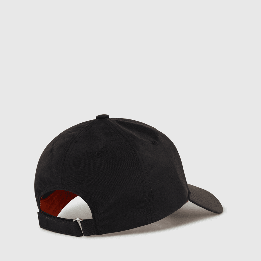 Baseball Cotton Cap Recycled Nylon Black