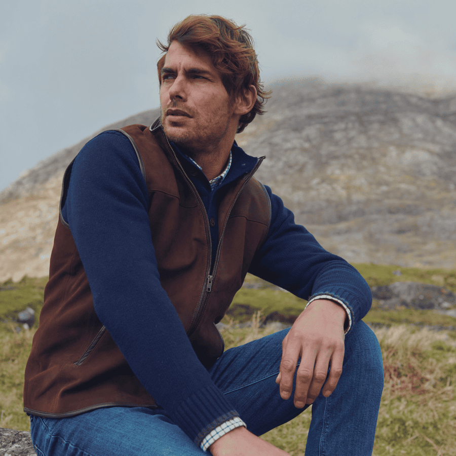 Chaqueta Sin Mangas Dunhill Walnut