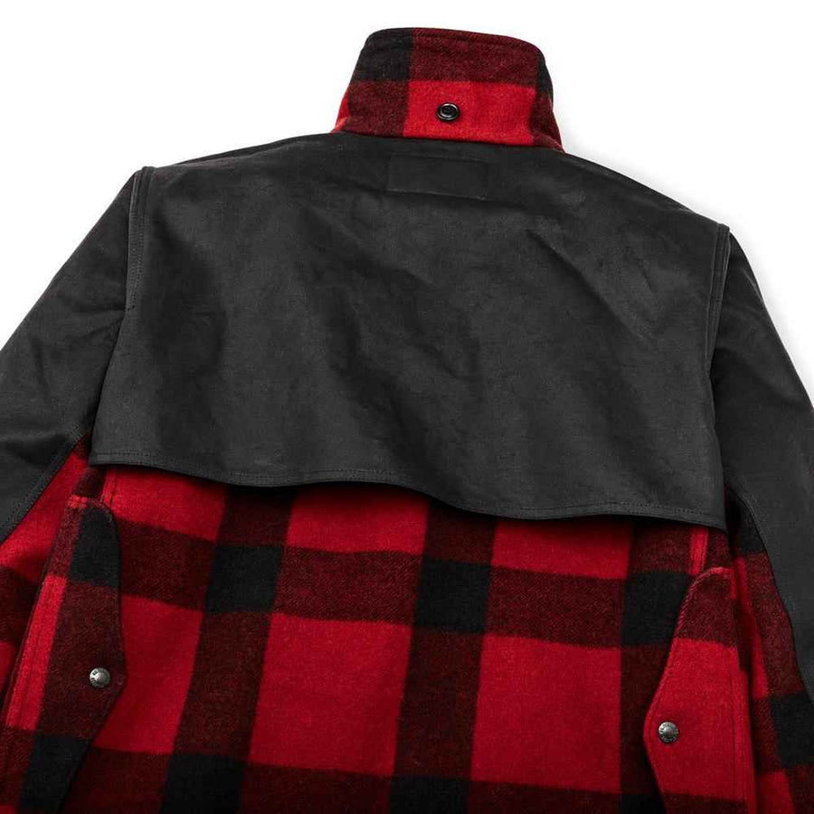 Chaqueta Mackinaw Wool Double Coat Red Black