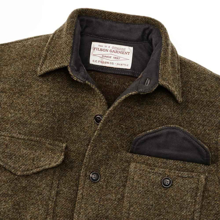 Chaqueta CCC Jacquard Wool Olive Brown