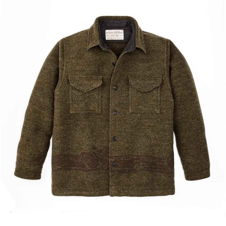 Chaqueta CCC Jacquard Wool Olive Brown