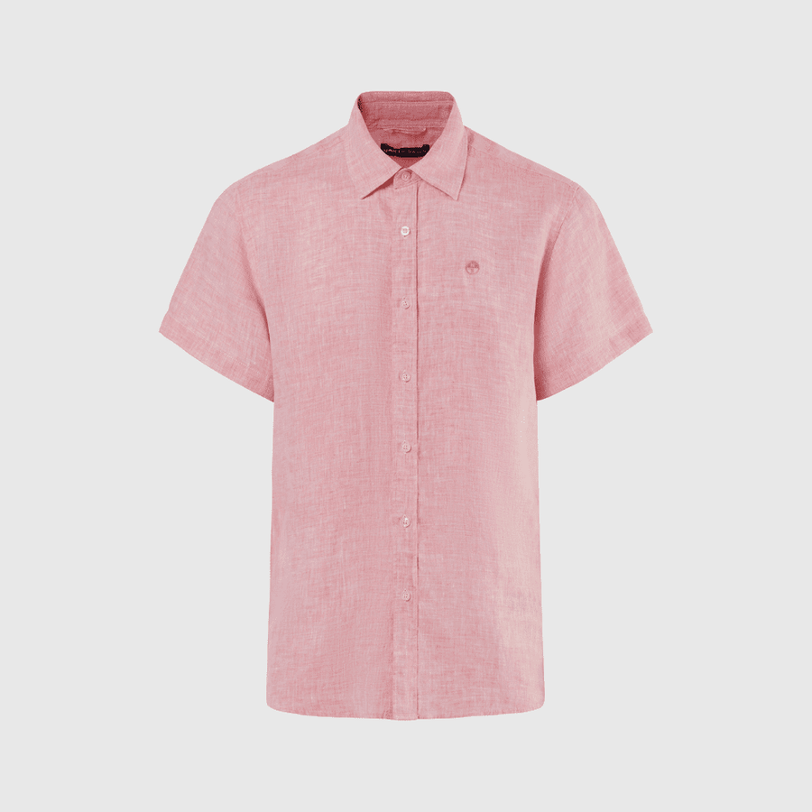 Camisa Lino S/S Tangerine