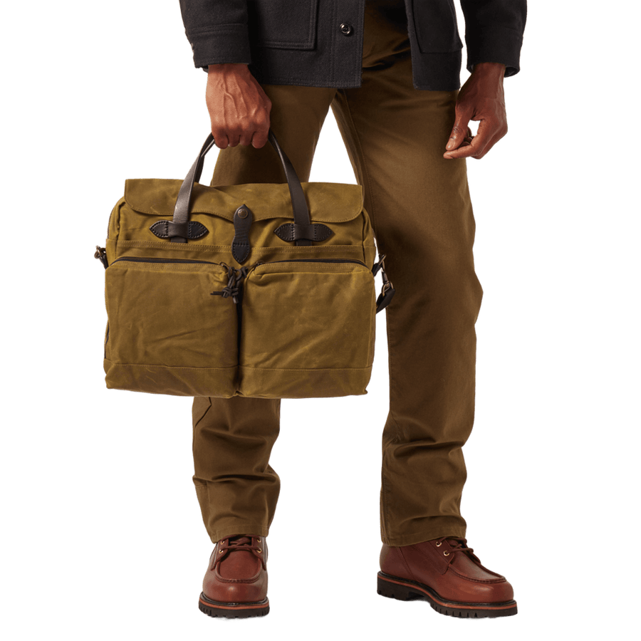 Maletín Tin Cloth 24 hour Briefcase Dark Tan