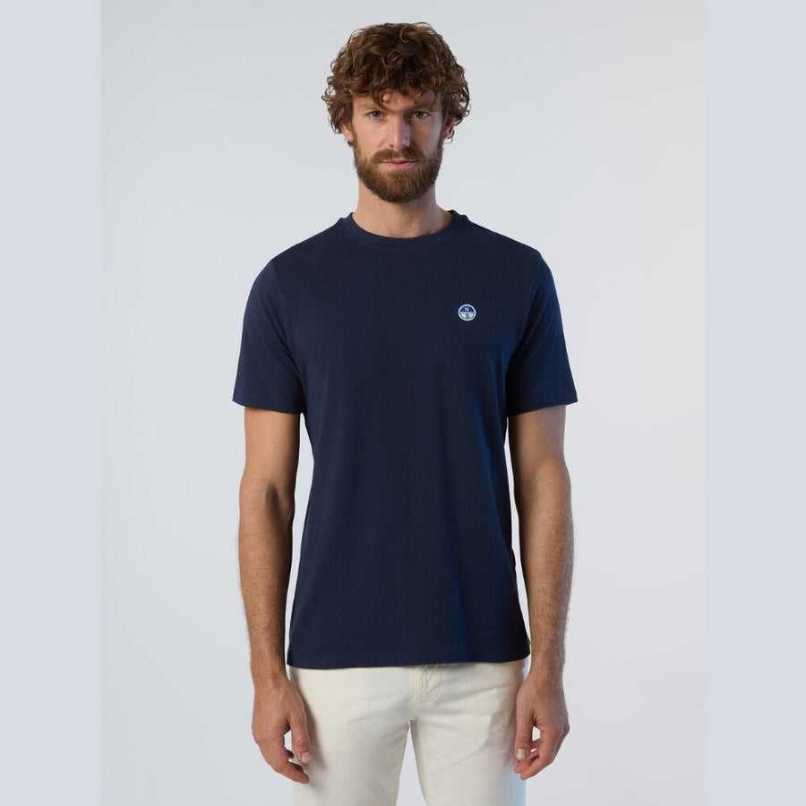 Polera S/S Small Logo Navy Blue