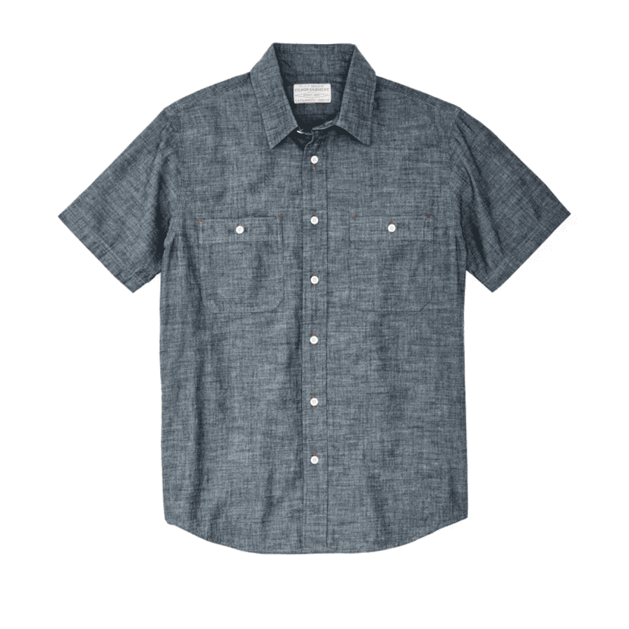 Camisa S/S Chambray Rinsed Indigo