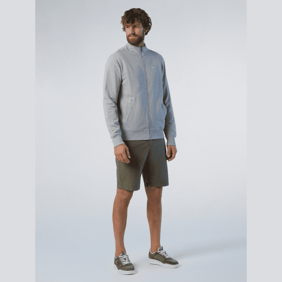 Polerón Full Zip Grey Melange