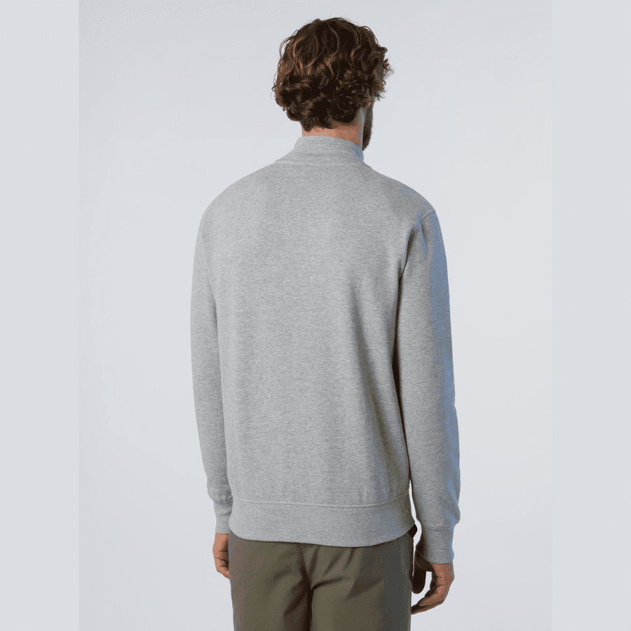 Polerón Full Zip Grey Melange