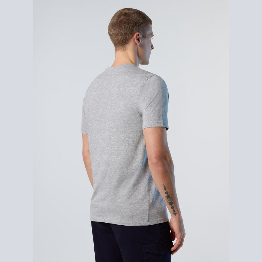 Polera S/S Small Logo Grey Melange