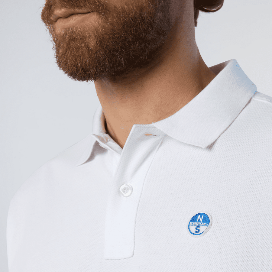 Polo Piqué S/S White