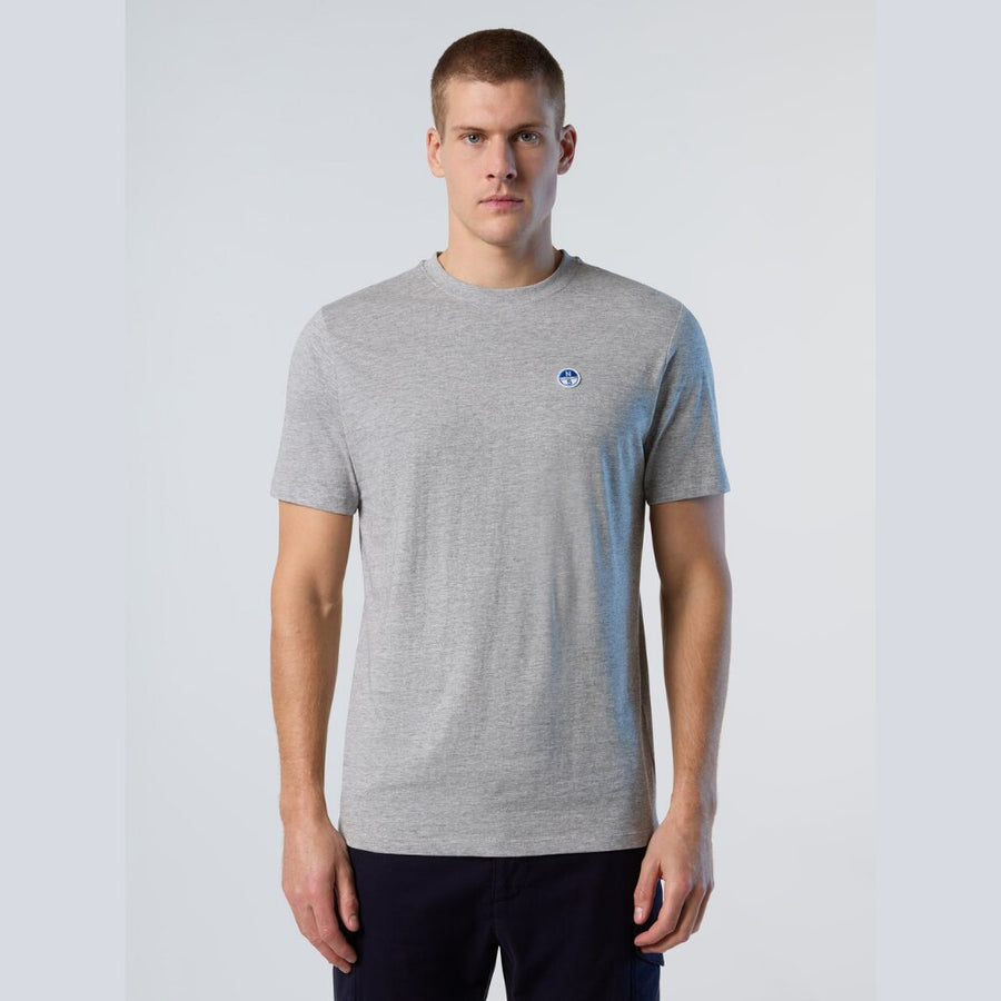 Polera S/S Small Logo Grey Melange