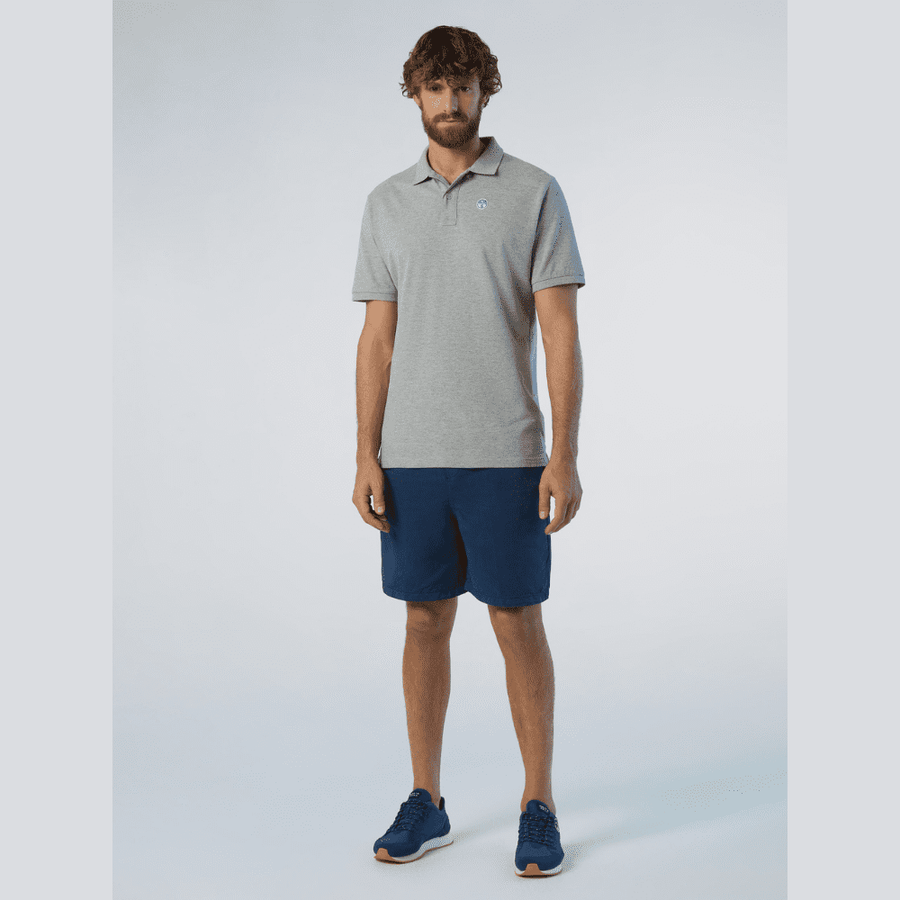 Polo Piqué S/S Grey Melange