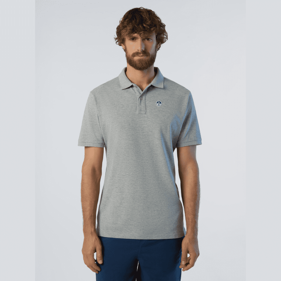 Polo Piqué S/S Grey Melange