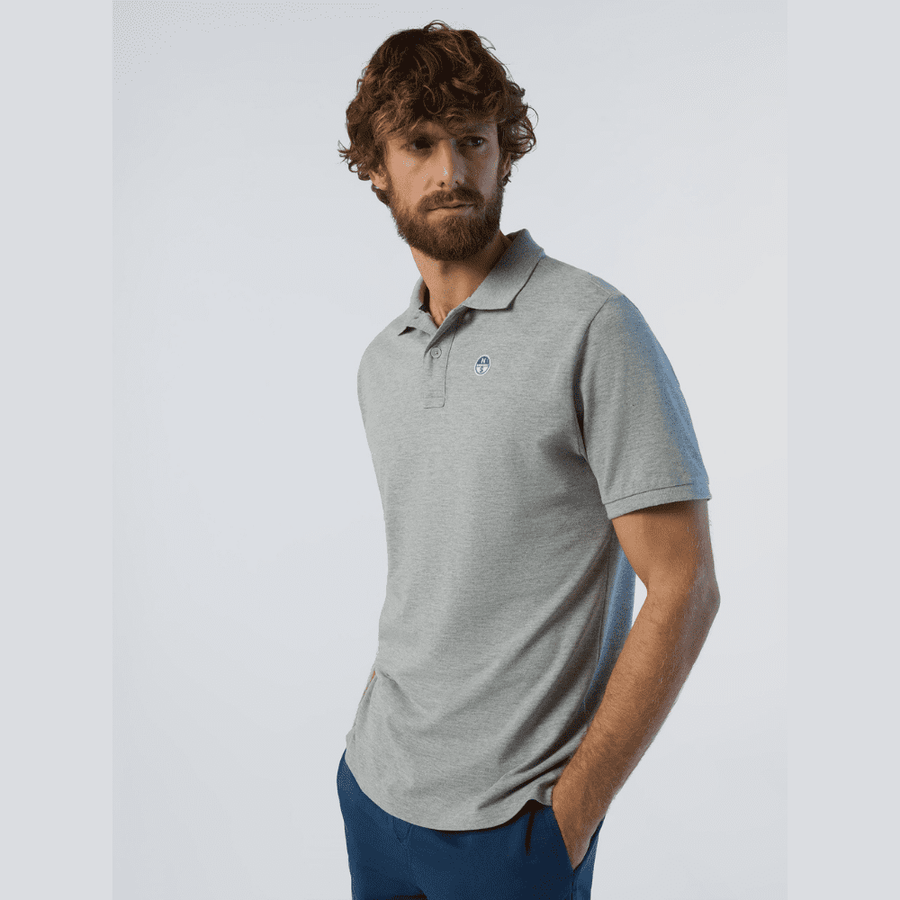 Polo Piqué S/S Grey Melange