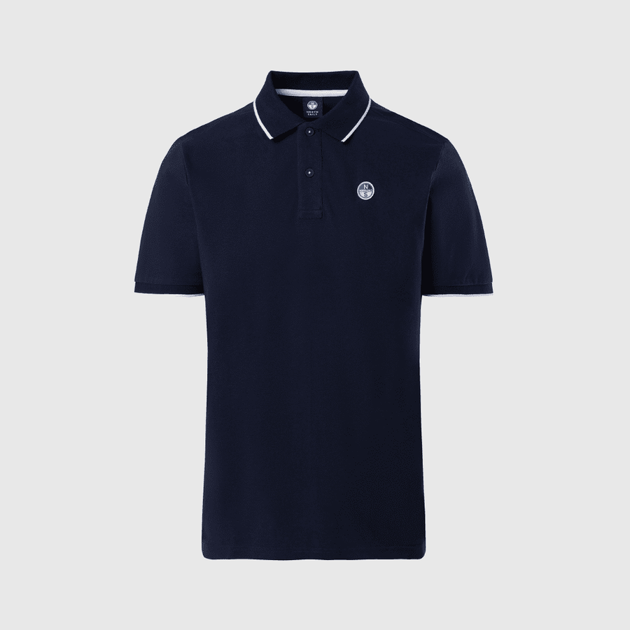 Polo Piqué S/S Contraste Navy Blue