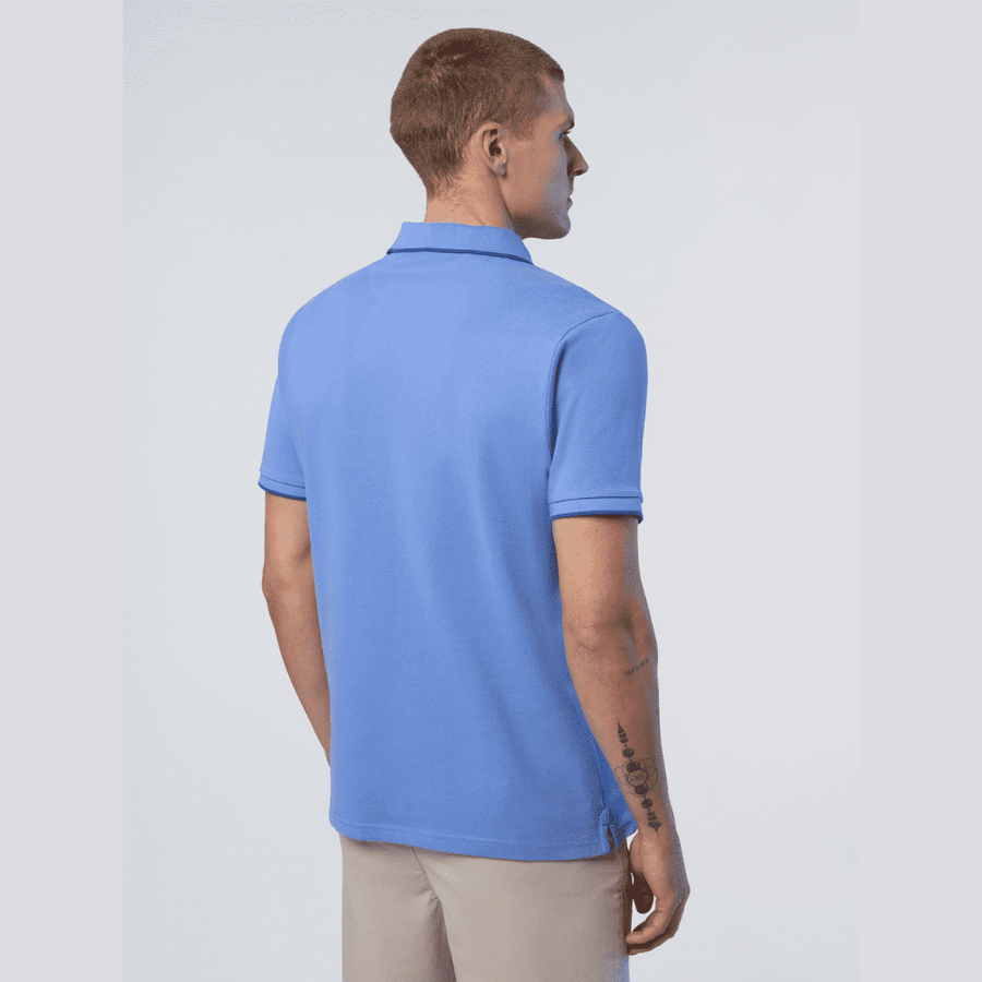 Polo Piqué S/S Contraste Wedgewood