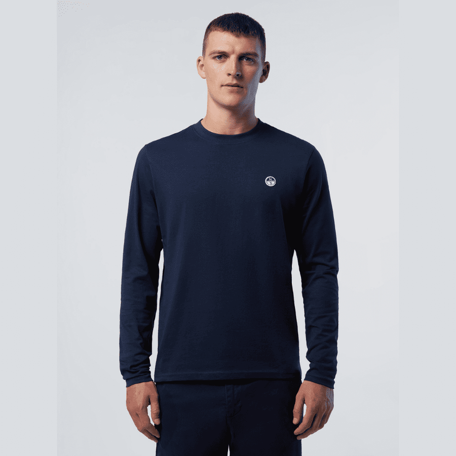 Polera L/S Basic Bollo Navy Blue