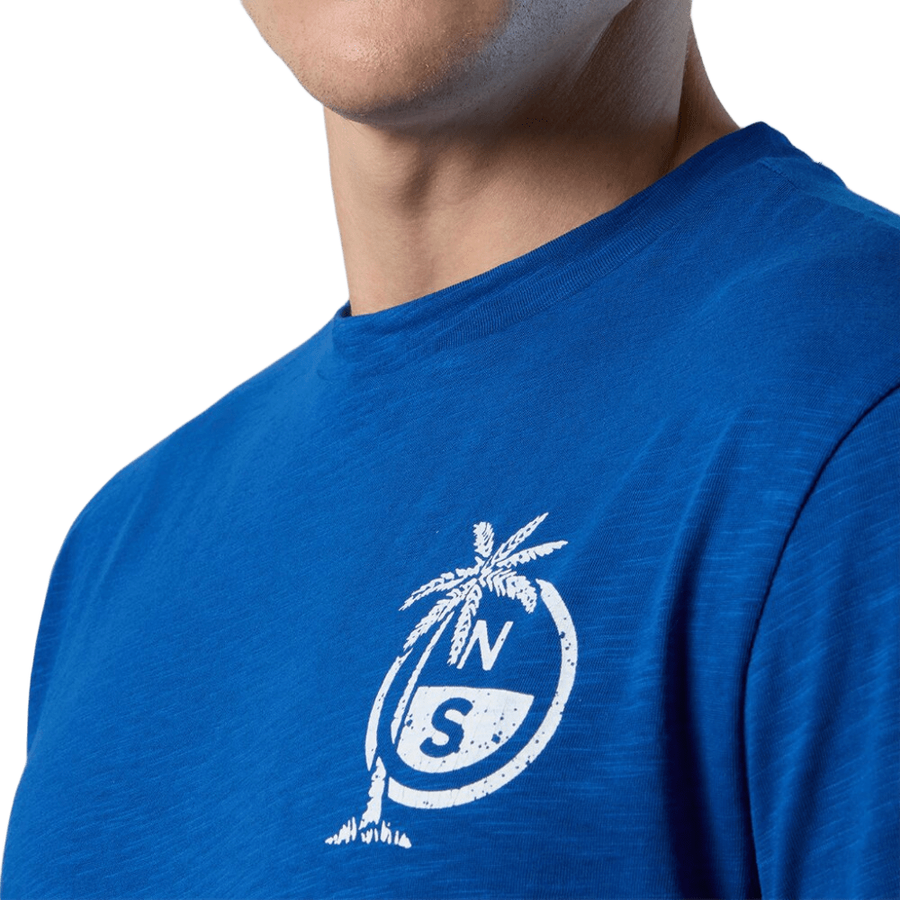 Polera S/S Slub Jersey Ocean Blue