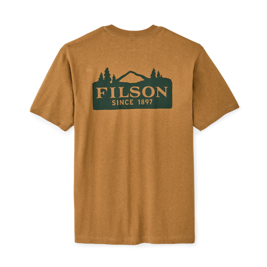 S/S Scenic Graphic T-Shirt Golden Tan