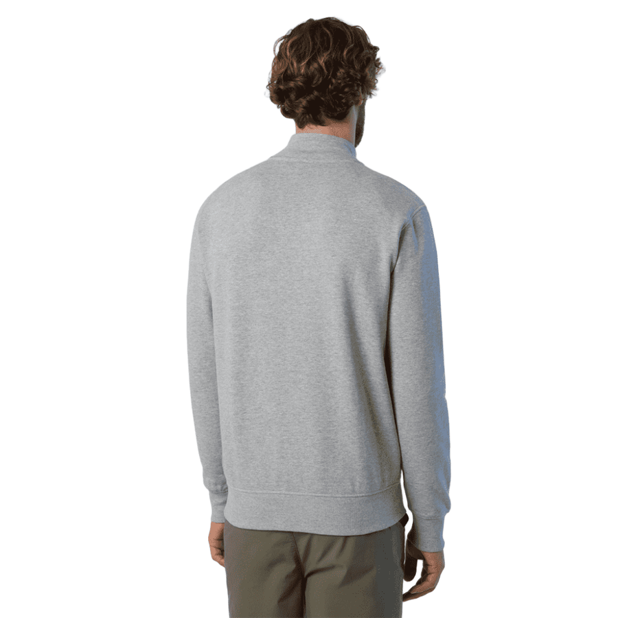 Polerón Full Zip Grey Melange