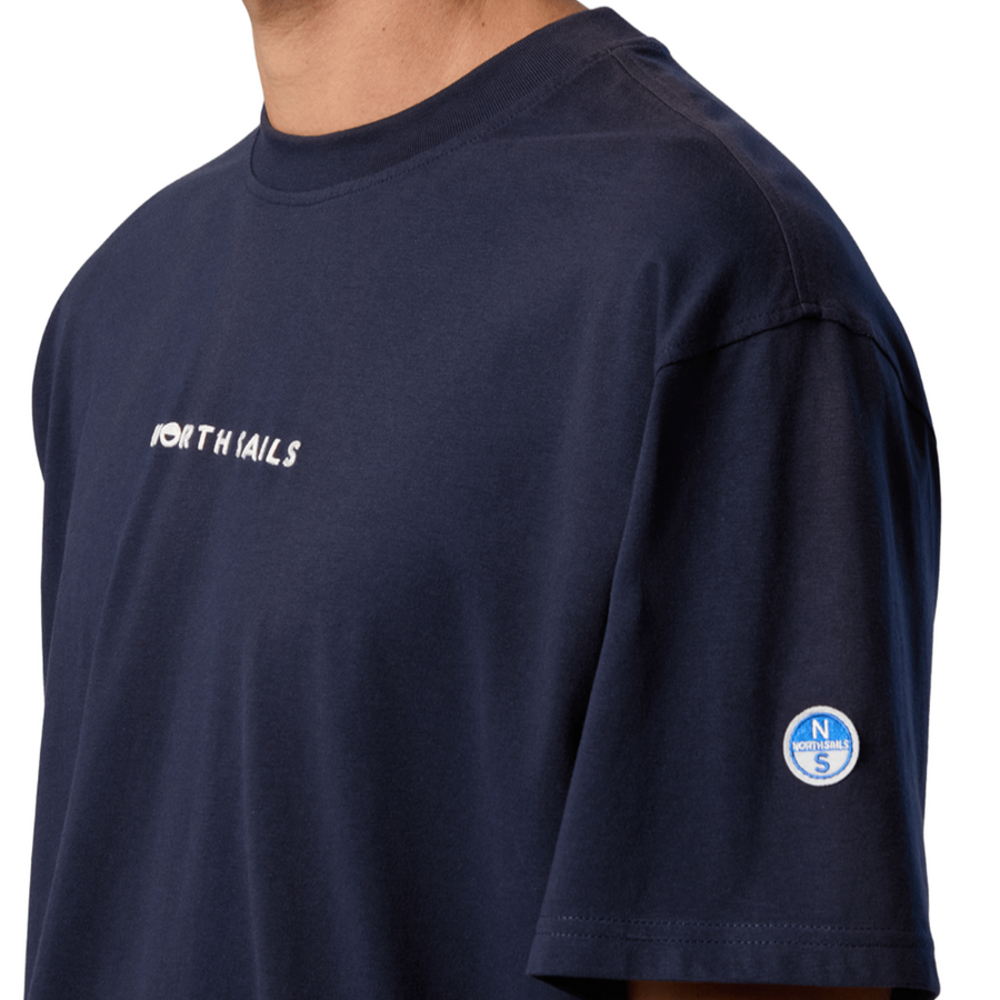 Polera S/S Graphic Navy Blue