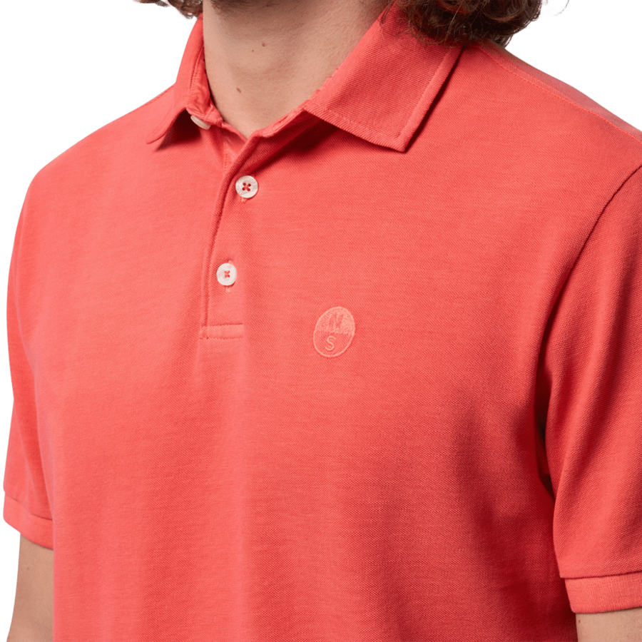 Polo Pique S/S Logo Paprika