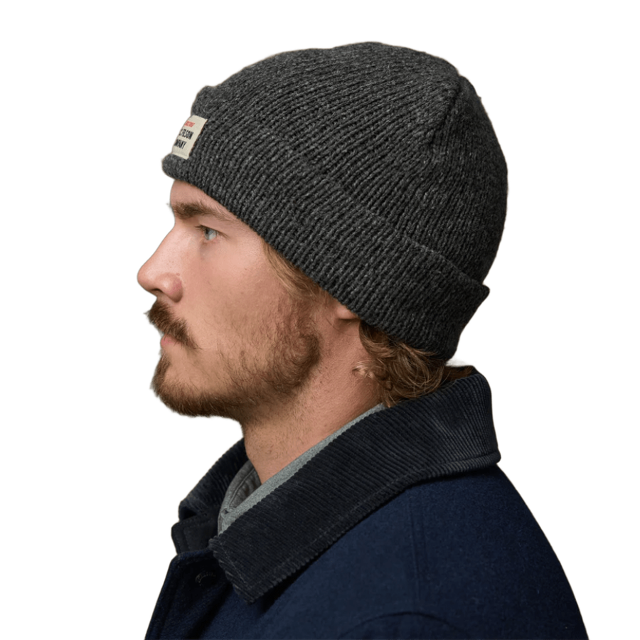 Gorro Lined Rag Wool Charcoal Black