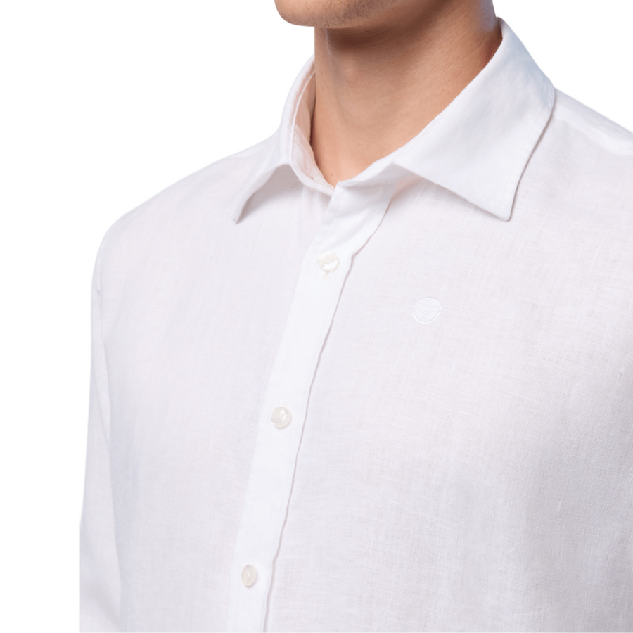 Camisa Spread Collar Regular White