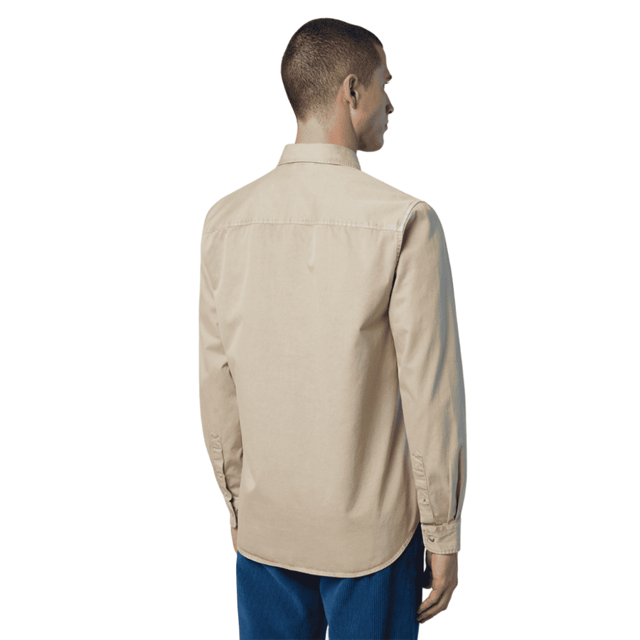 Camisa Spread Collar Taupe