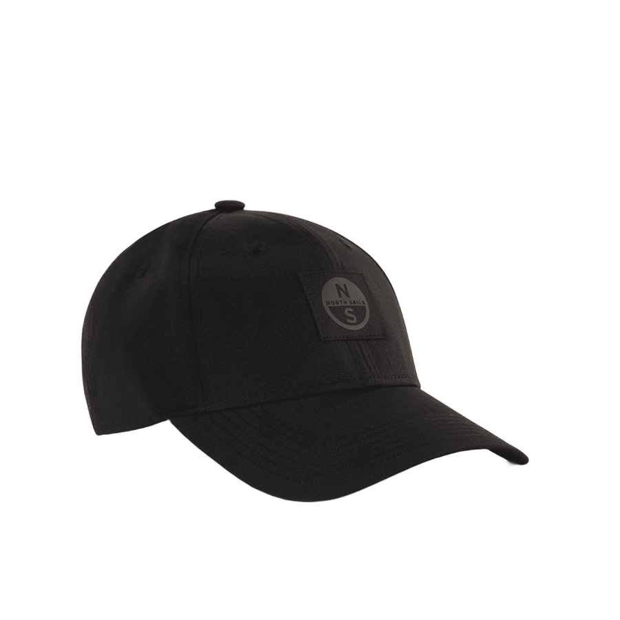 Baseball Cotton Cap Recycled Nylon Black