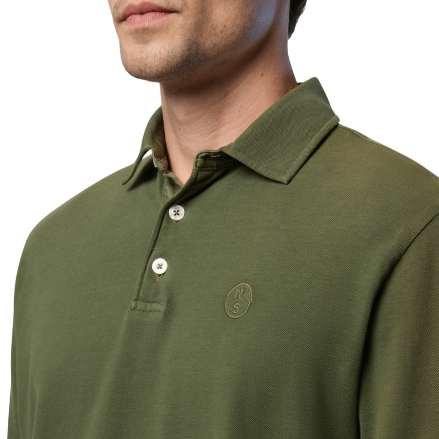 Polo Pique S/S Logo Deep Green