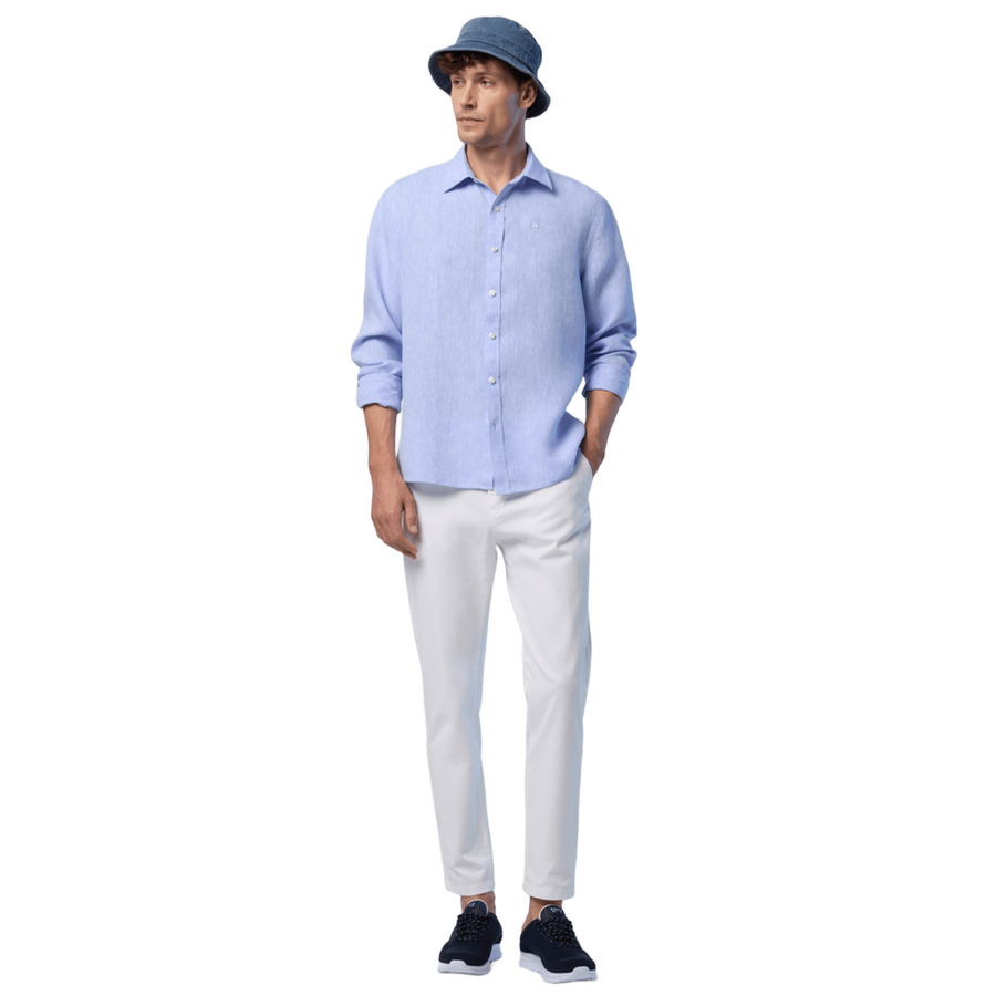 Camisa Spread Collar Regular Light Blue