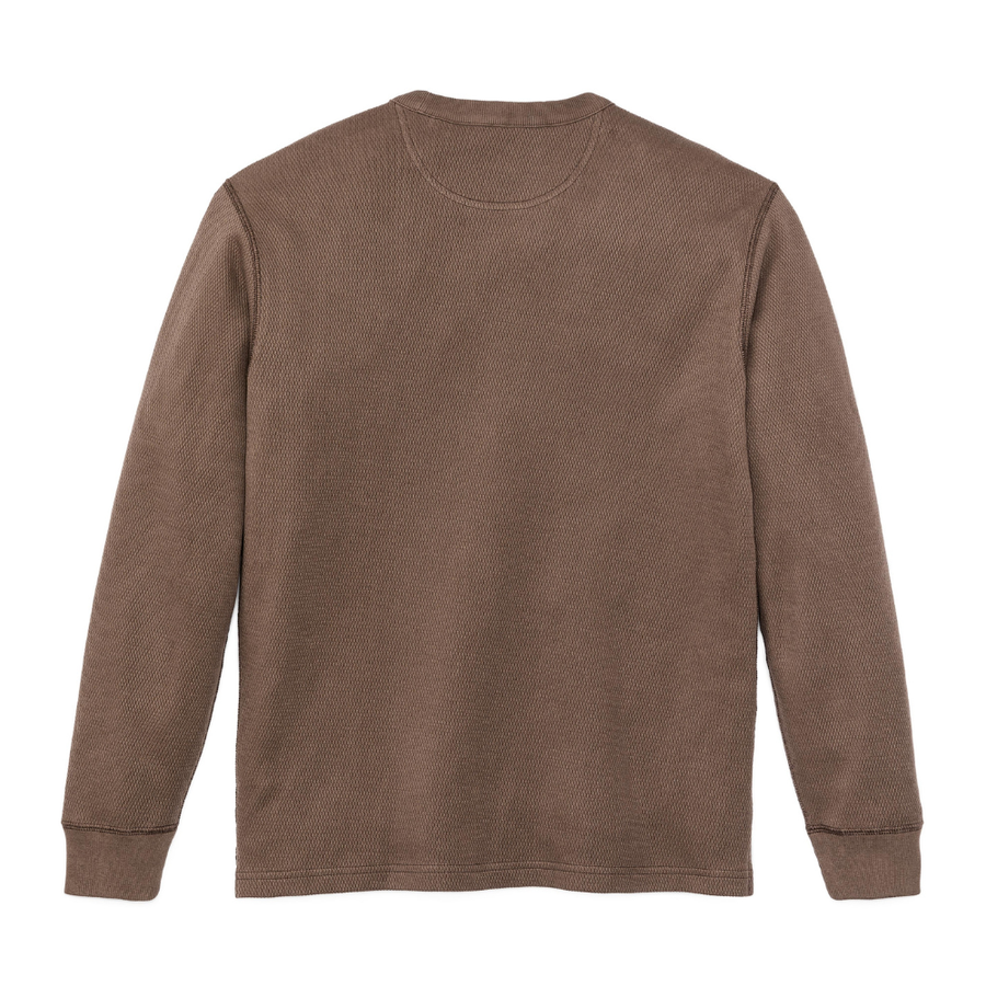 Polerón Waffle Knit Crewneck Brown
