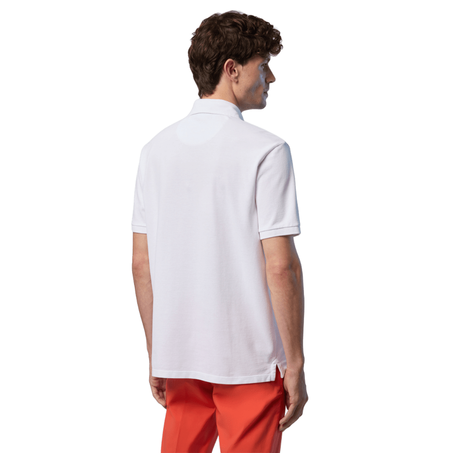 Polo Piqué S/S Logo White