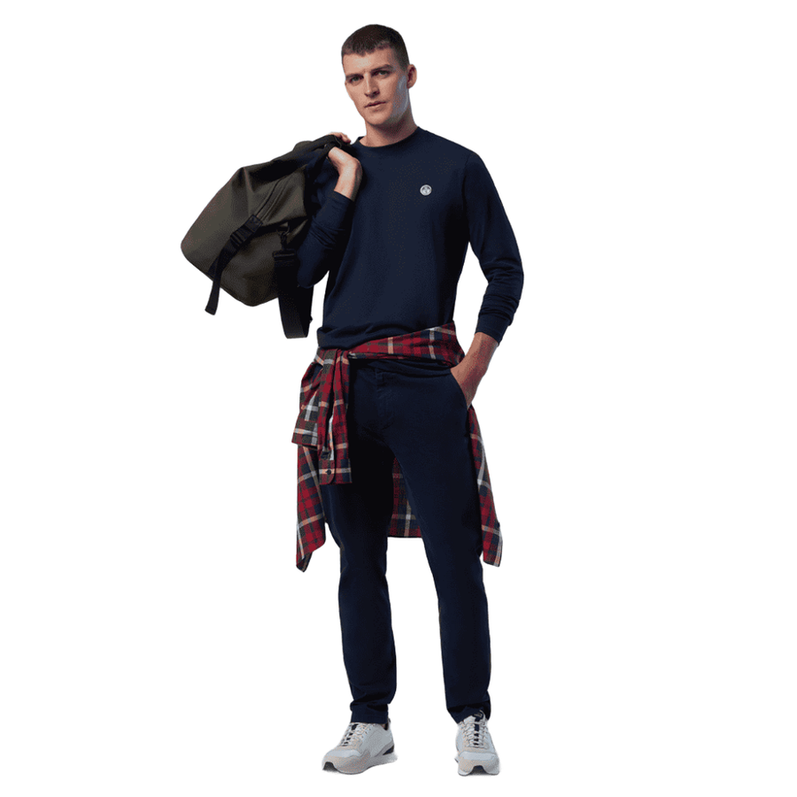 Polera L/S Basic Bollo Navy Blue