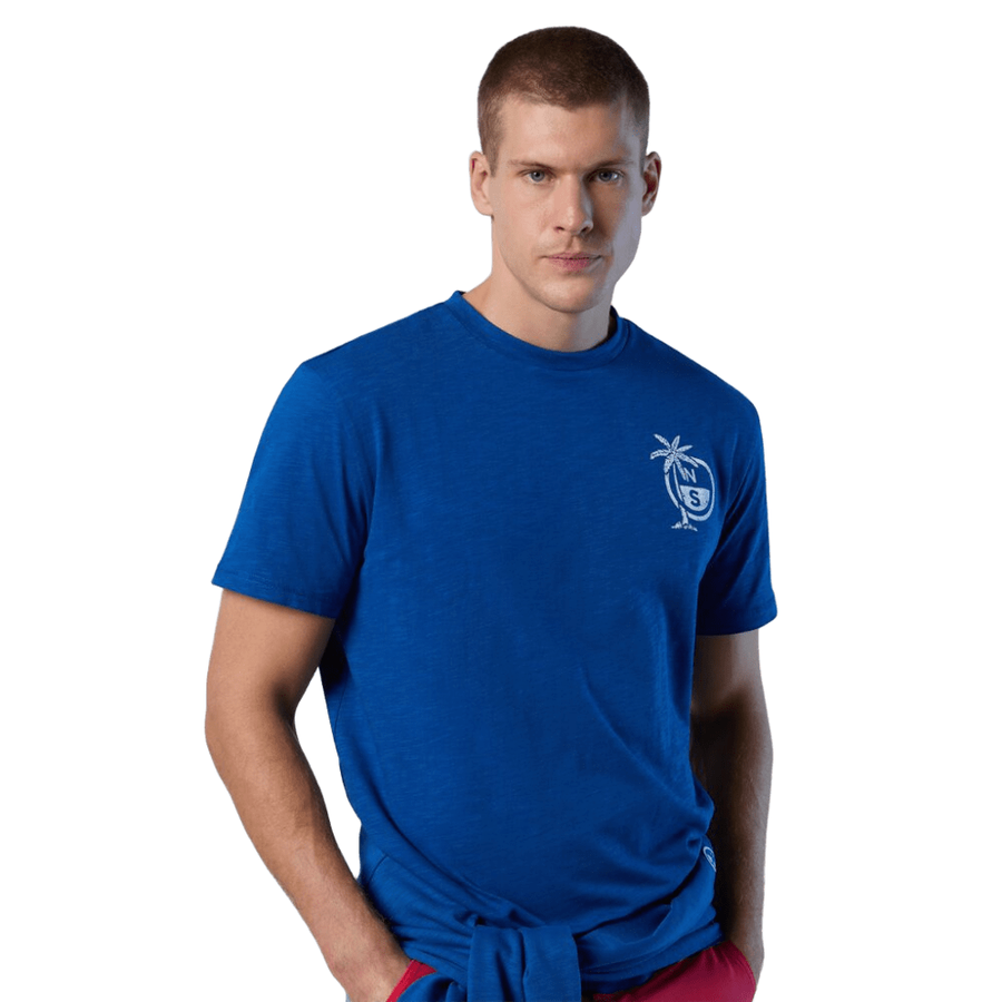 Polera S/S Slub Jersey Ocean Blue