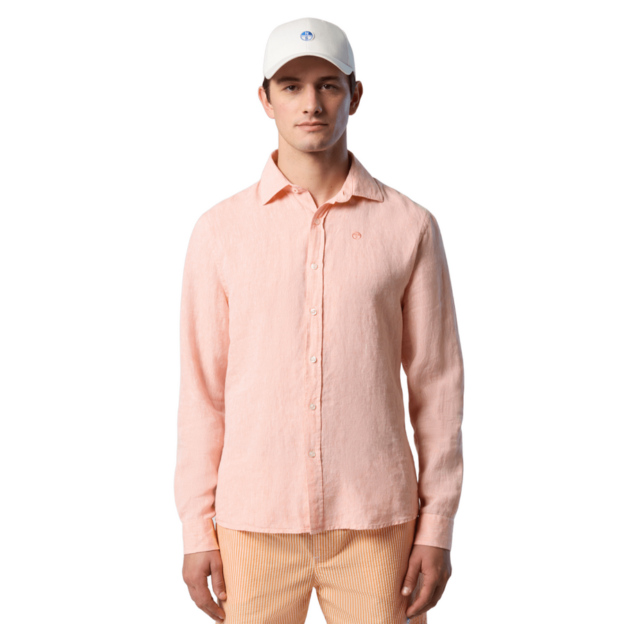 Camisa Spread Collar Regular Melon