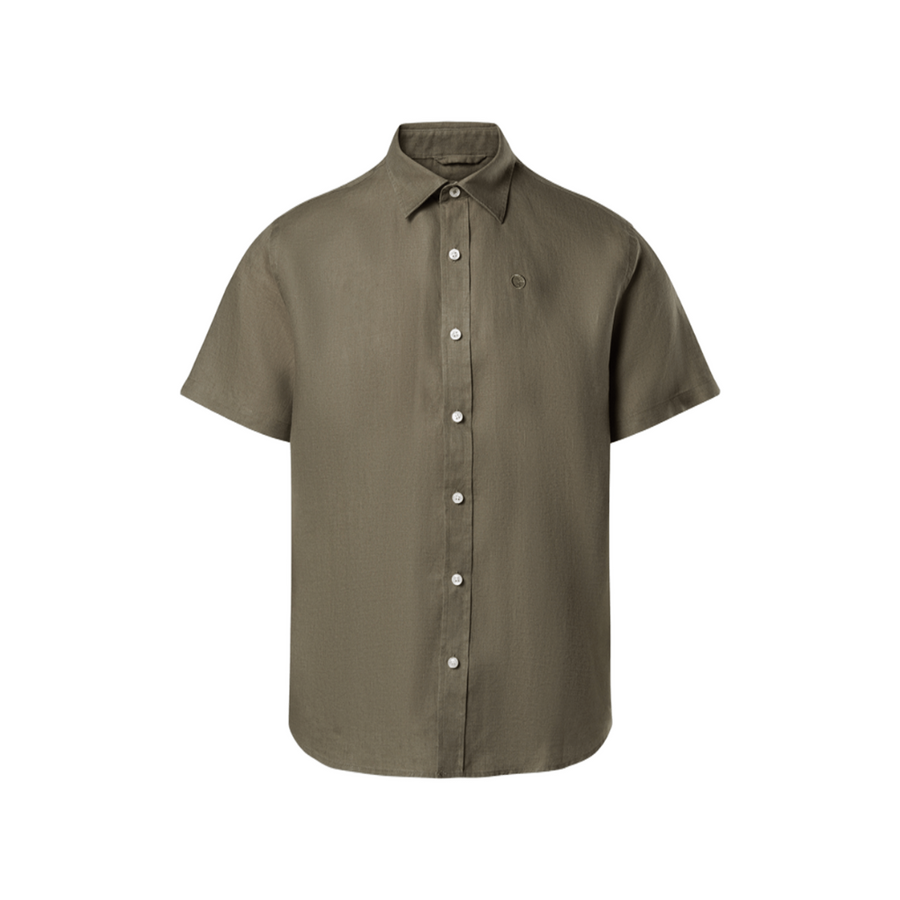 Camisa Spread Collar Deep Green