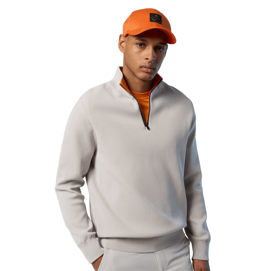 Sweater Half Zip Knitwear Vapor Grey