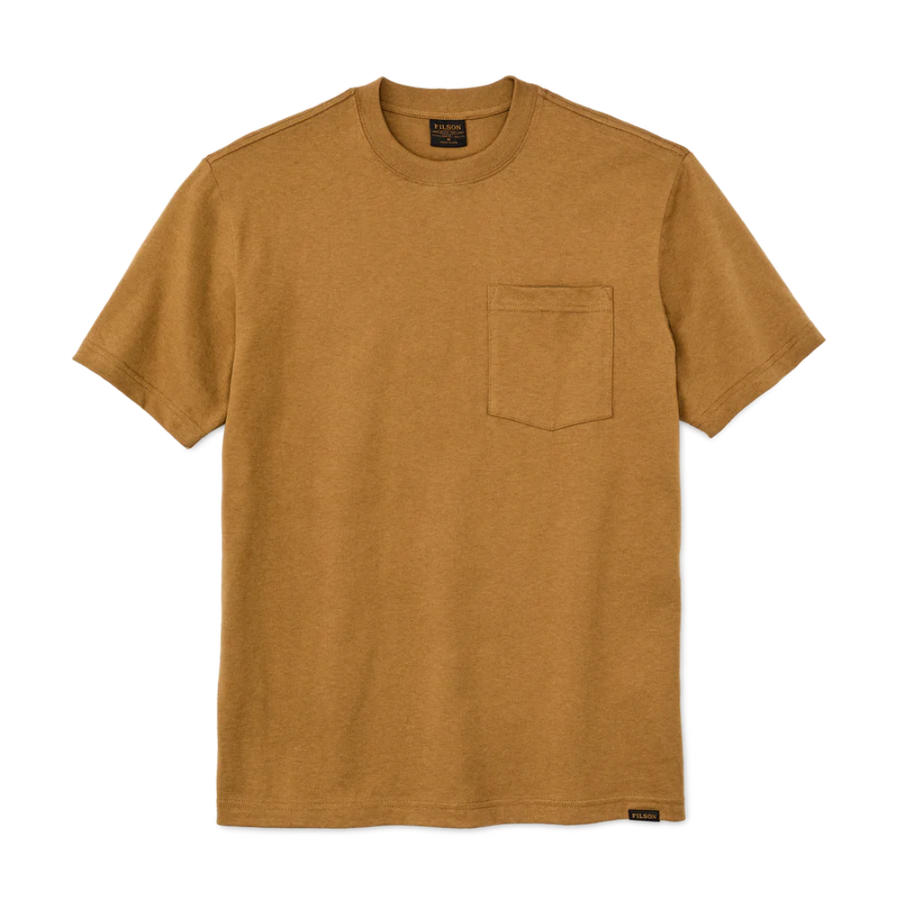 s/s Pioneer Solid One Pocket T-Shirt Bronze Brown