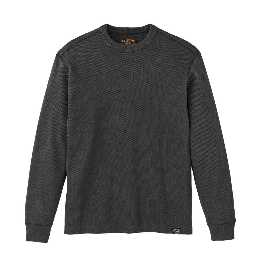 Polerón Waffle Knit Crewneck Faded Black