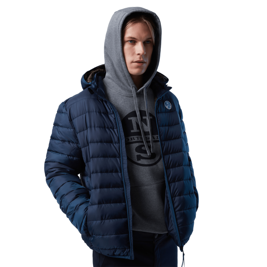 Chaqueta Sky Hoodie Blue Teal