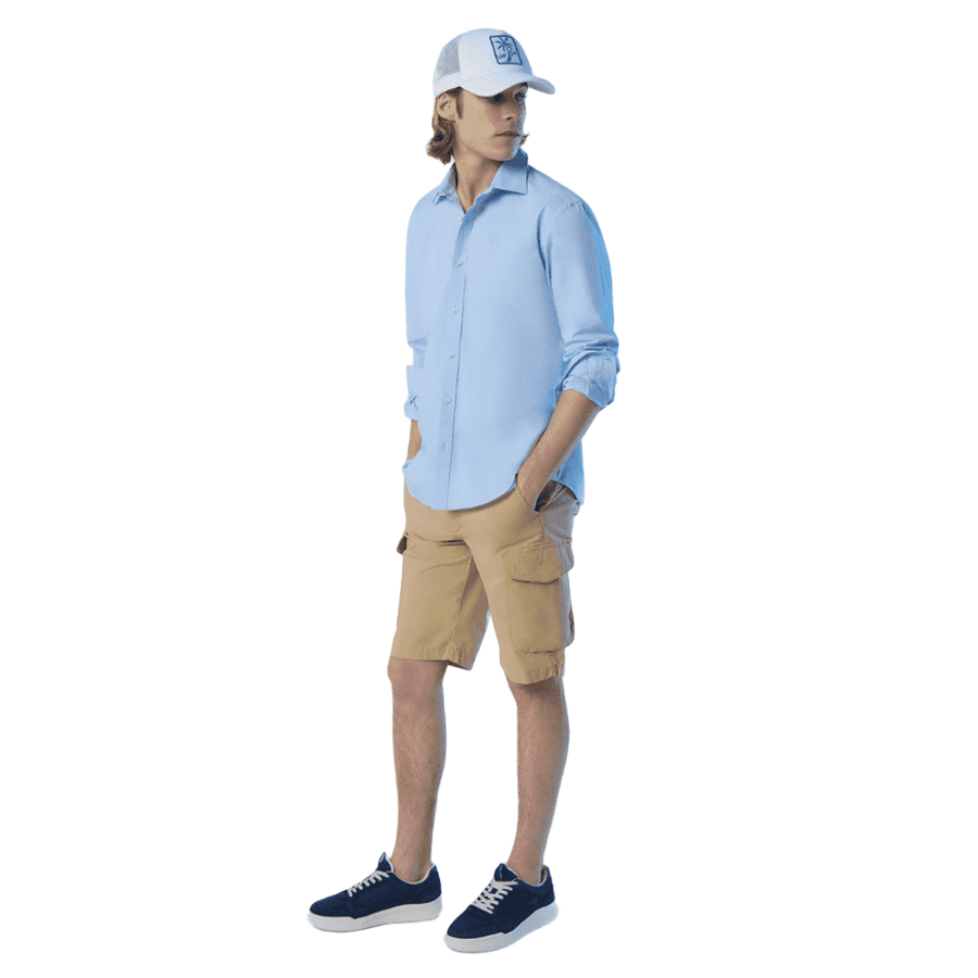 Camisa L/S Regular Spread Collar Light Blue