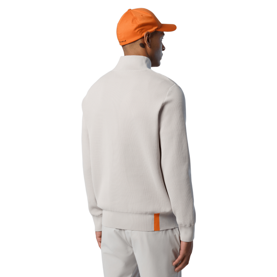 Sweater Half Zip Knitwear Vapor Grey