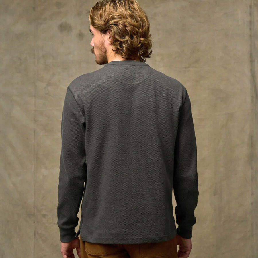 Polerón Waffle Knit Crewneck Faded Black