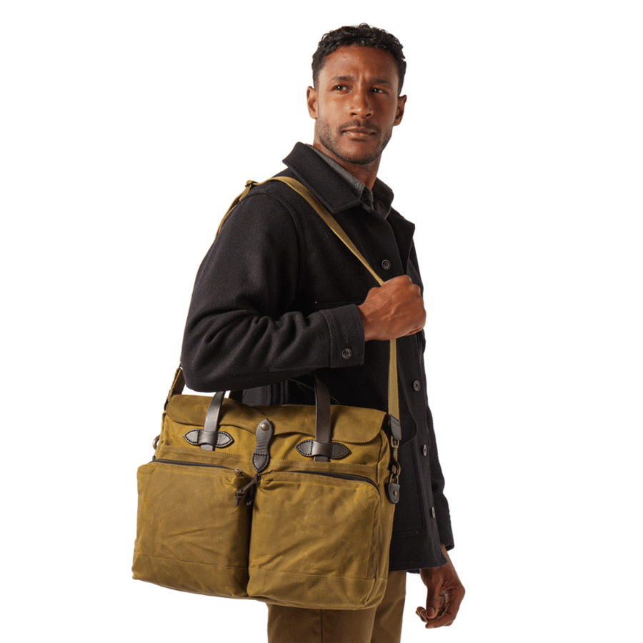 Maletín Tin Cloth 24 hour Briefcase Dark Tan